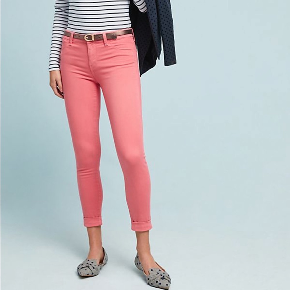 J Brand || NWT Skinny Cuffed Cropped Pants Jeans